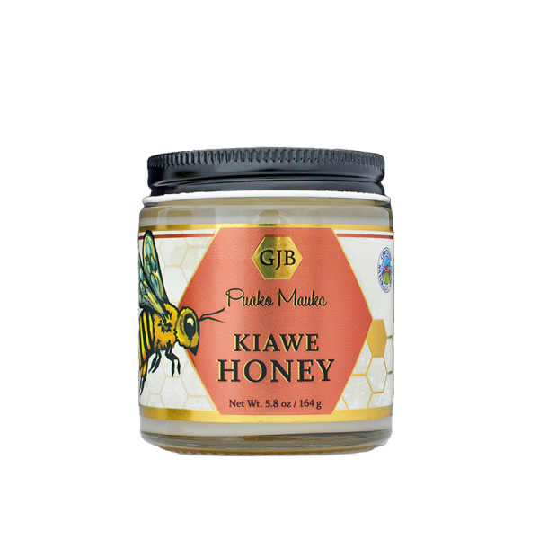 Organic Kiawe Honey from Puako Mauka in 5.8 oz jar